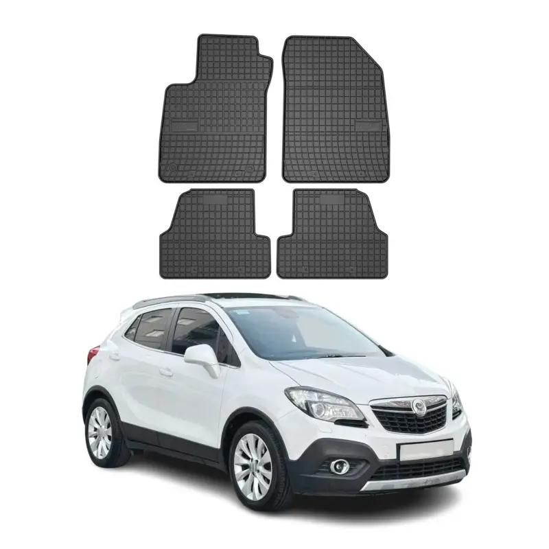 Jetzt Kaufen OMAC Gummi Fußmatten für Opel Mokka 2012-2020 Automatten Gummi TPE Schwarz 4tlg