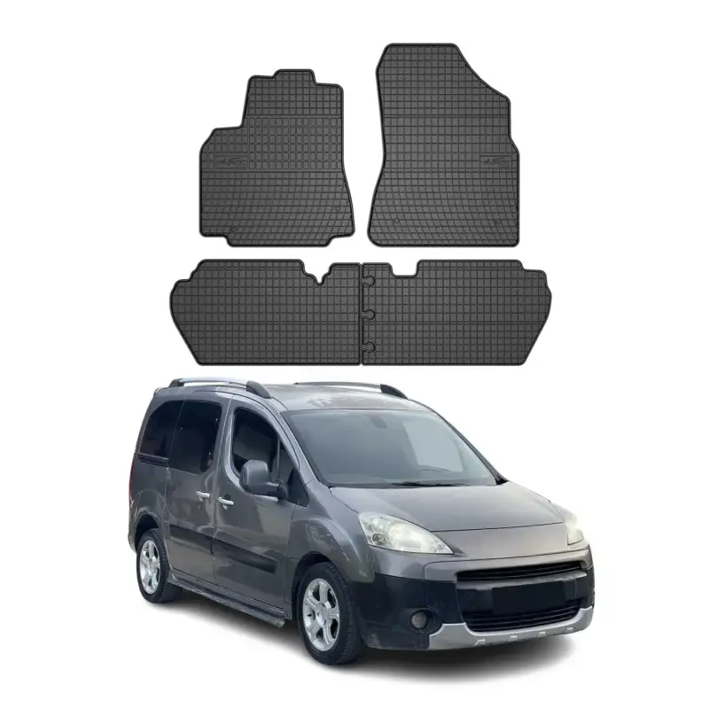Direkt Vom Hersteller OMAC Gummi Fußmatten für Peugeot Partner Tepee 2008-2018 Matten TPE Schwarz 4x