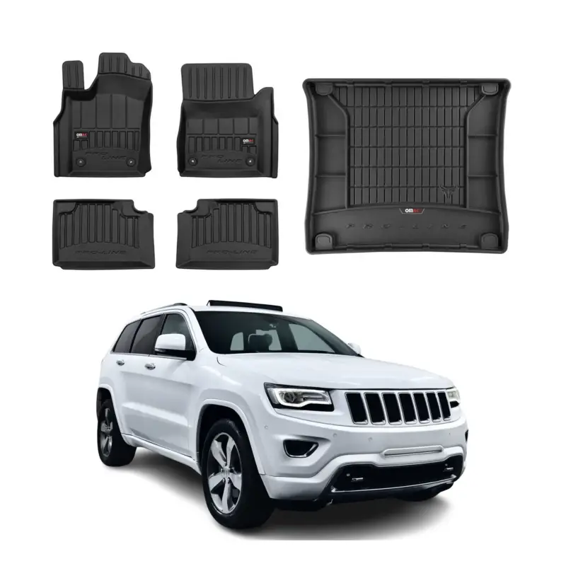 Abverkauf OMAC Fußmatten & Kofferraumwanne Set für Jeep Grand Cherokee 2013-2015 Gummi