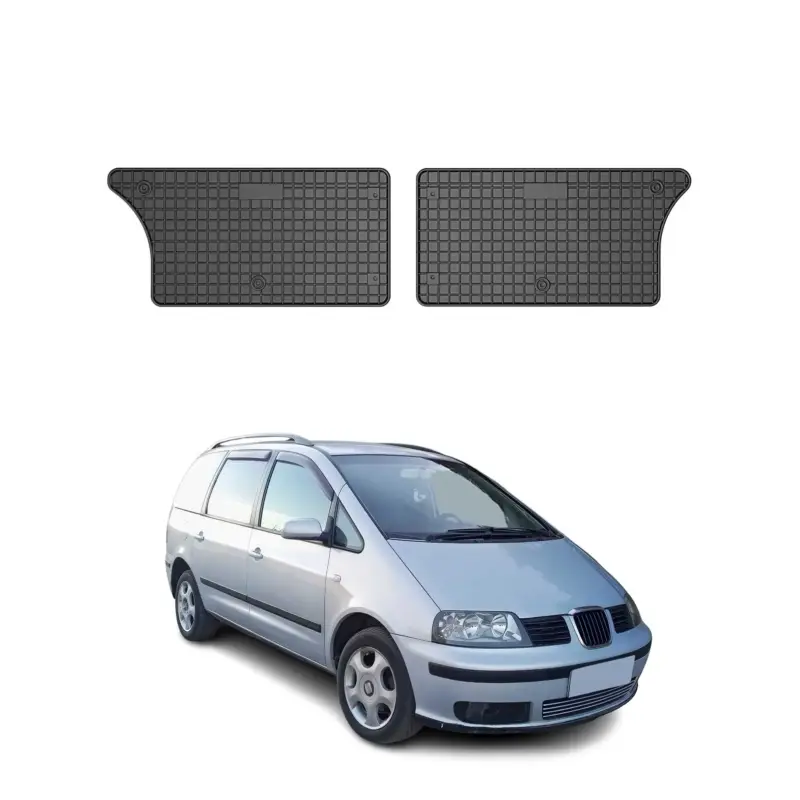 Jetzt Bestellen OMAC Gummi Fußmatten für Seat Alhambra 1995-2010 3.Reihe Gummi TPE Schwarz 2x