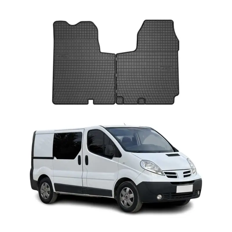 Bestseller OMAC Gummi Fußmatten für Nissan Primastar 2006-2016 Automatten TPE Schwarz 2x
