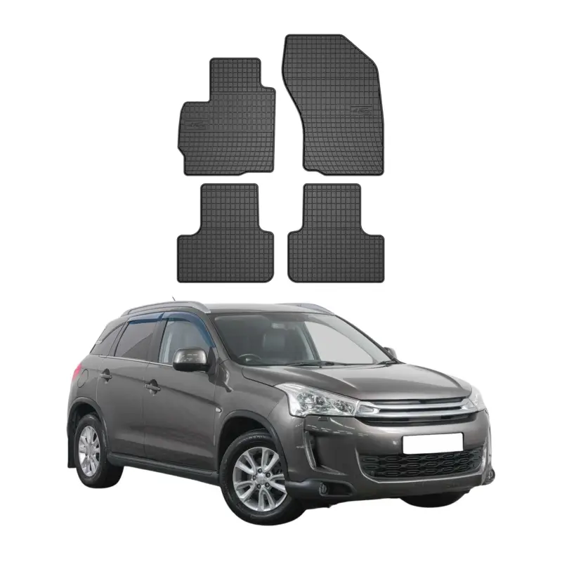 Angebot OMAC Gummi Fußmatten für Citroen C4 Aircross 2012-2017 Automatten TPE Schwarz 4x