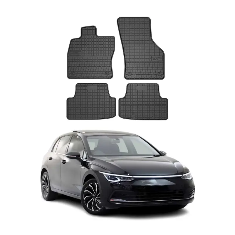 Versand Am Gleichen Tag OMAC Gummi Fußmatten für VW Golf 2019-2026 Automatten Gummi TPE Schwarz 4tlg