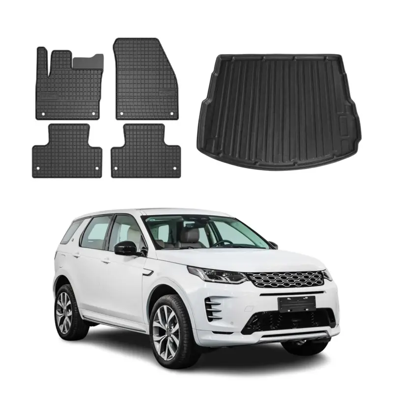 Fußmatten & Kofferraumwanne Set für Land Rover Discovery Sport 2014-2019 Gummi Top-Preis