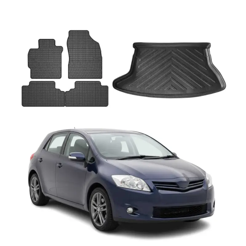 Fußmatten & Kofferraumwanne Set für Toyota Auris Schrägheck 2007-2012 Gummi 5x Mega-Angebot