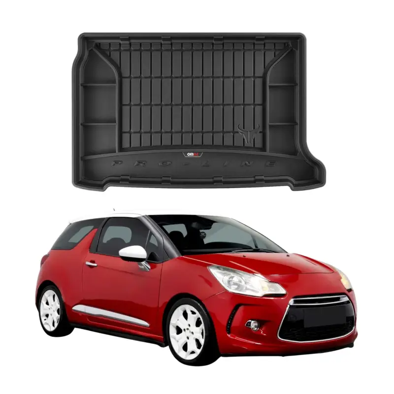 Top-Angebot OMAC Gummi Kofferraumwanne für Citroen DS3 2009-2024 TPE Laderaumwanne Schwarz