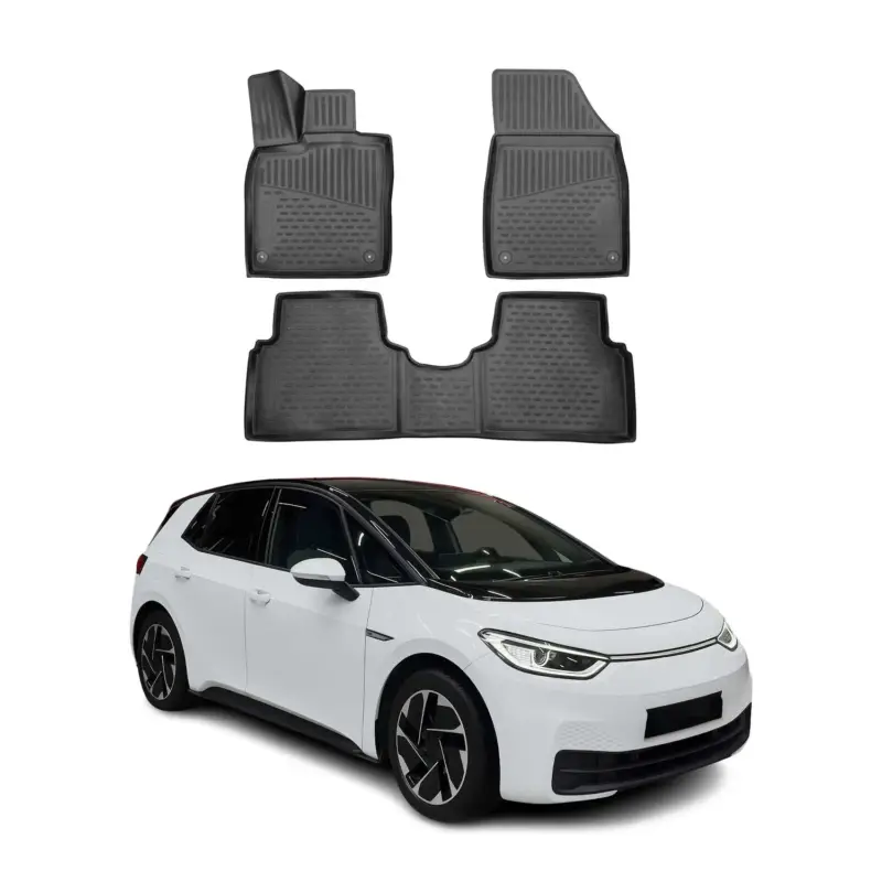 Heißes Angebot OMAC Gummimatten Fußmatten für VW ID.3 2020-2026 TPE Automatten Schwarz 3x