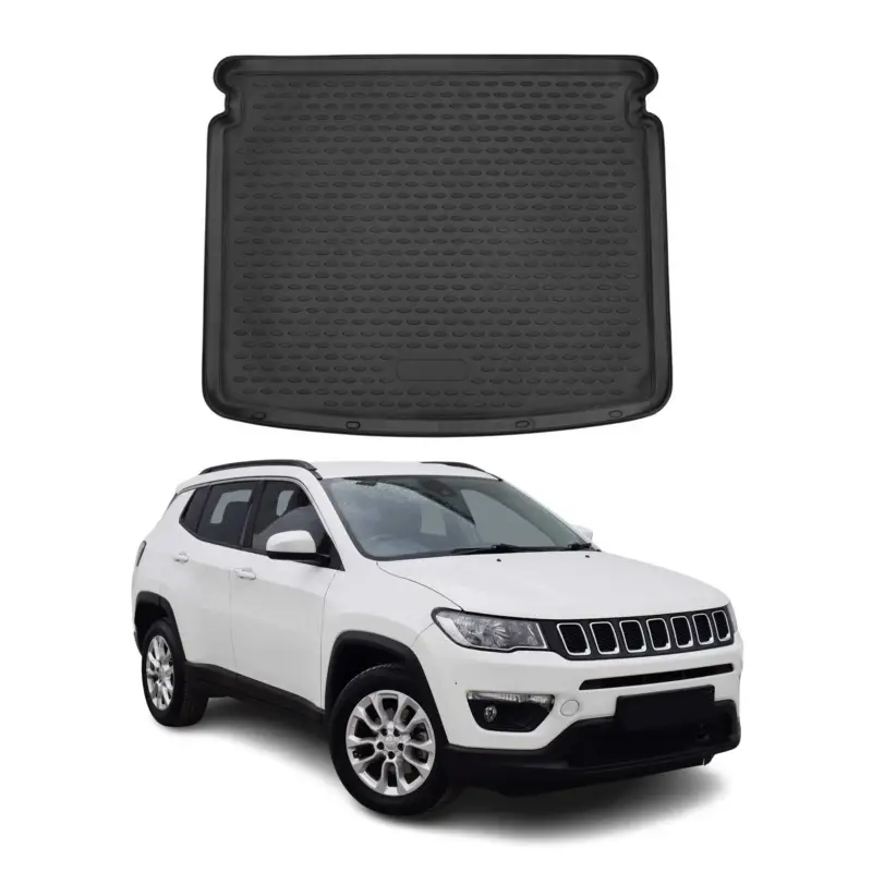 Kofferraummatte Kofferraumwanne für Jeep Compass 2016-2021 obere Gummi TPE Nur Heute