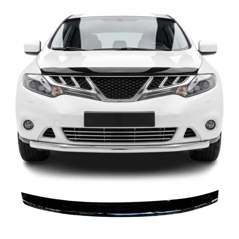 Neu Motorhaube Deflektor Insekten Steinschlagschutz für Nissan Murano 2009-26 Dunkel