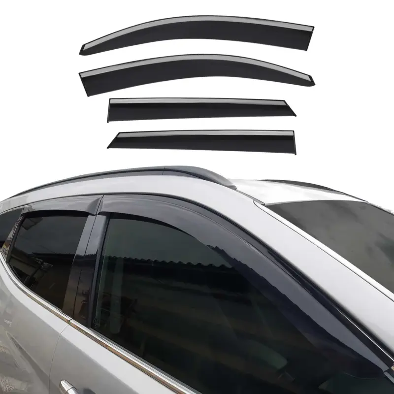 4x Windabweiser Regenabweiser für Hyundai Tucson 2015-2020 Dunkel Acryl Zertifiziert