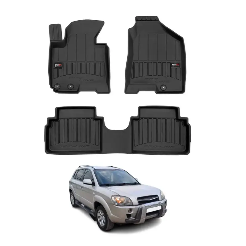 Wochenendangebot OMAC Gummi Fußmatten für Hyundai ix35 2009-2015 Premium TPE Automatten 3tlg