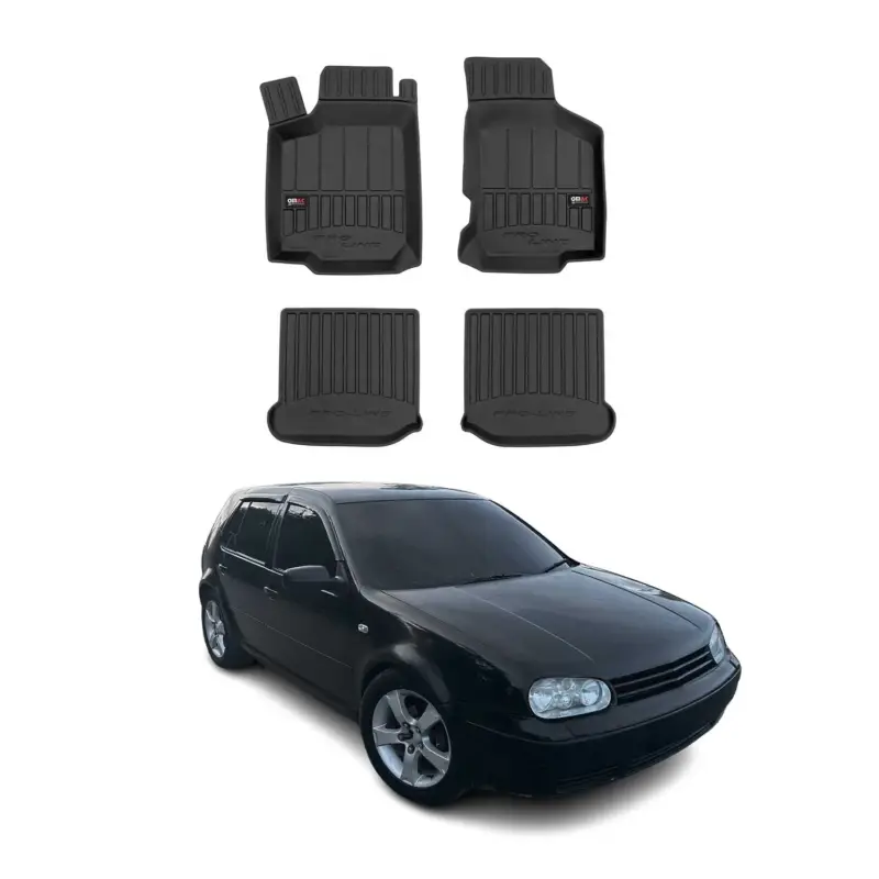 Finale Aktion OMAC Gummi Fußmatten für VW Golf 4 1997-2006 Premium TPE 3D Automatten 4tlg
