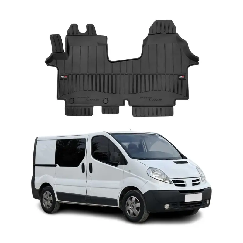 Garantierte Lieferung OMAC Gummi Fußmatten für Nissan Primastar 2006-2016 Premium Gummi Schwarz 1tlg