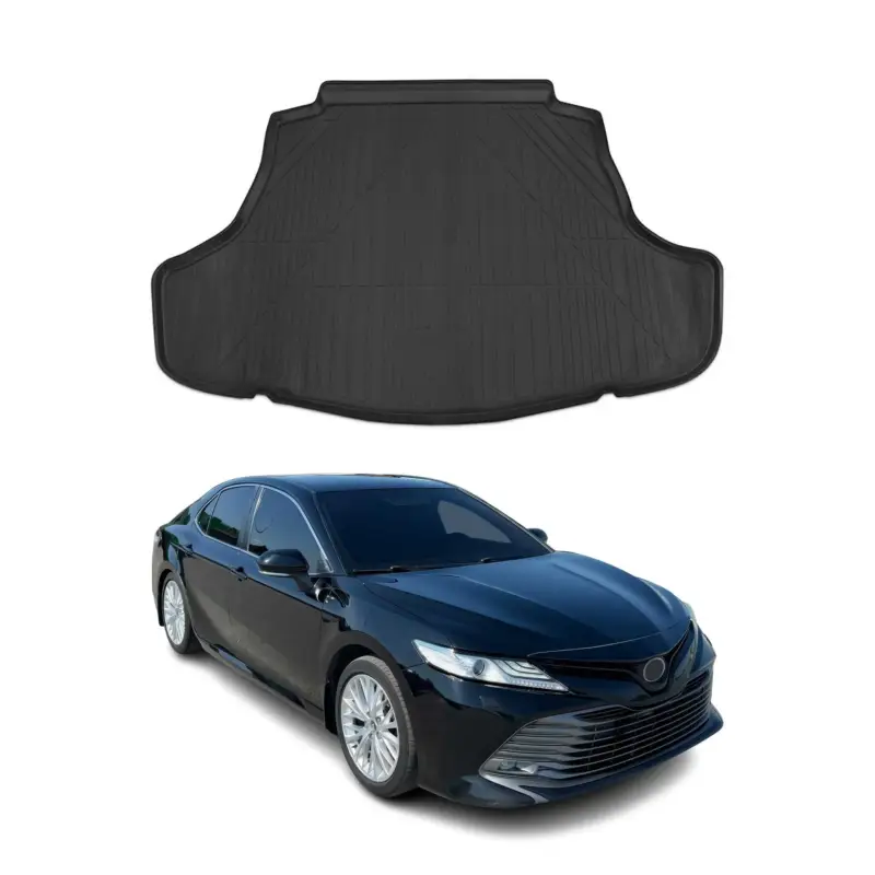 Neu Im Sortiment Kofferraummatte Kofferraumwanne für Toyota Camry XV70 2018-2022 TPE Schwarz