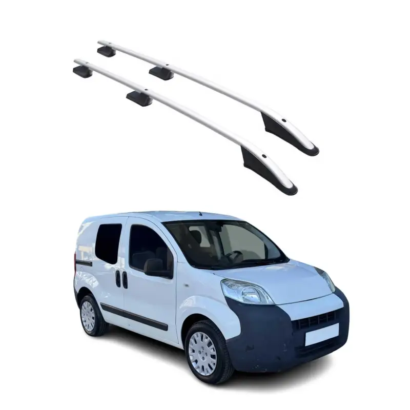 Aluminium Dachreling Querträger für Citroen Nemo 2008-2021 Silber 2x Letzte Chance