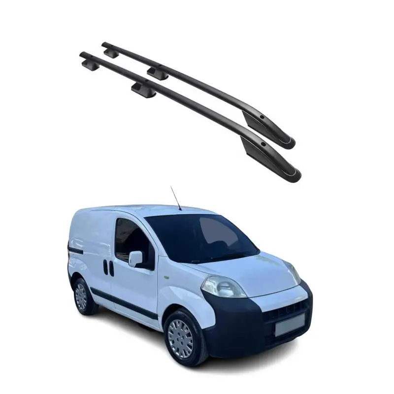 Aluminium Dachreling Querträger für Peugeot Bipper 2008-2024 Schwarz ABE Top-Preis