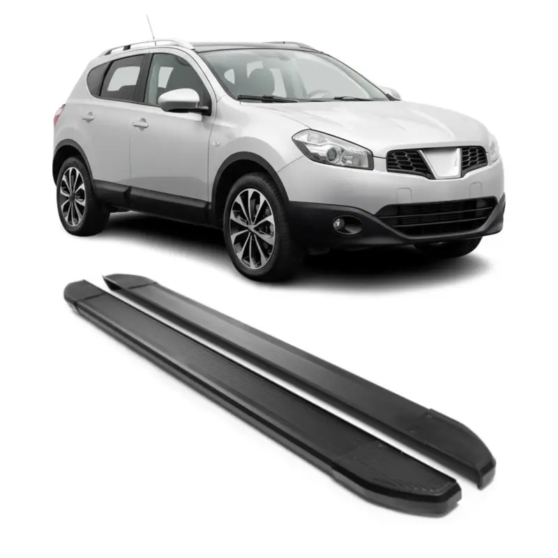 Alu Schweller Trittbretter für Nissan Qashqai J10 2006-2014 Pulverbeschichtung Must-Have