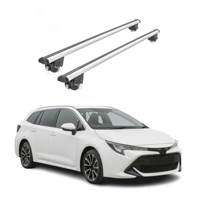 Beliebt Dachträger für Toyota Corolla Kombi 2019-2020 Pre-FL 100kg Alu Silber 2x