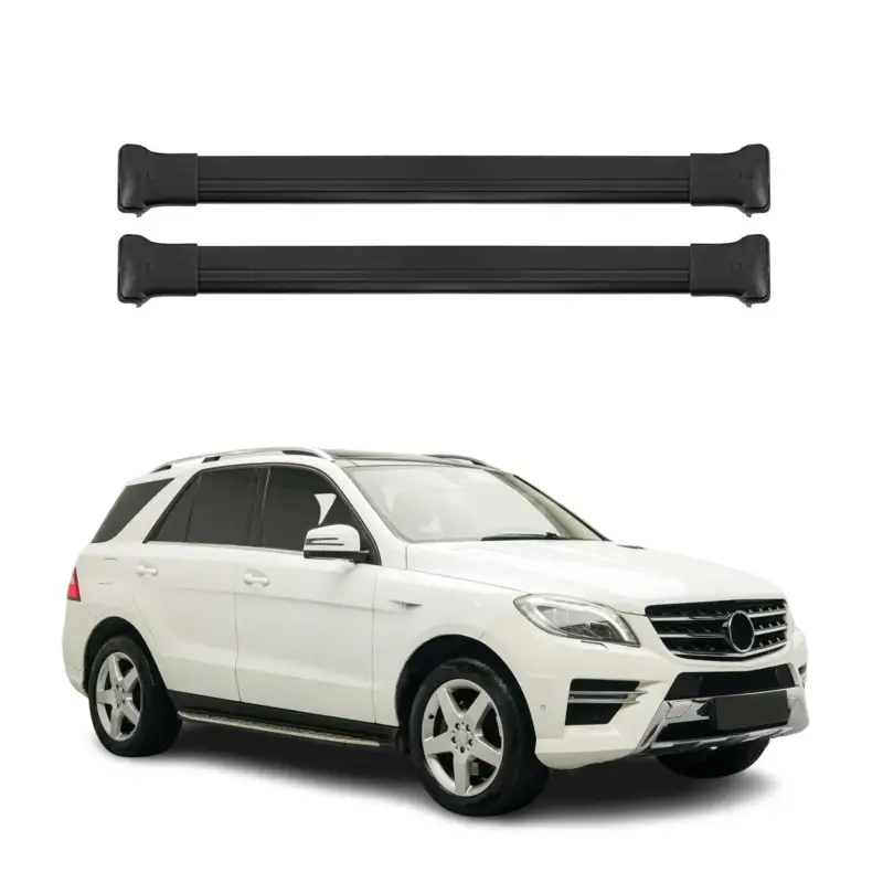 Wochenendangebot Dachträger Grundtäger für Mercedes ML Klasse GLE W166 2011-2015 75kg Alu Schwarz