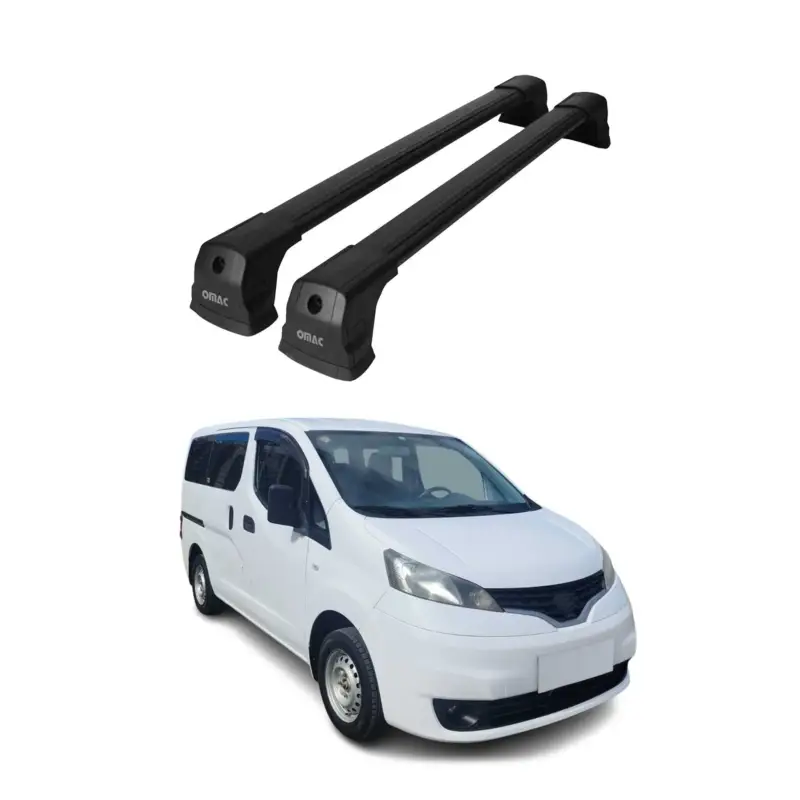 Dachträger Gepäckträger für Nissan NV200 2009-2020 Grundträger Aluminium Schwarz Sale