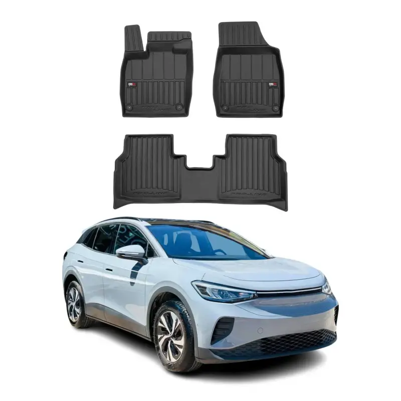 Beliebt OMAC Gummi Fußmatten für VW ID.4 2021-2026 Premium TPE 3D Automatten Schwarz 4x