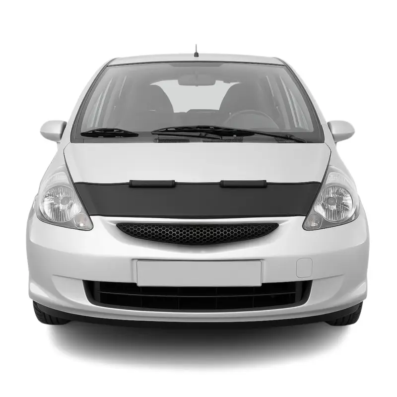 Versand Am Gleichen Tag Haubenbra Steinschlagschutz Bonnet Bra für Honda Jazz GD 2001-2008 Schwarz Halb