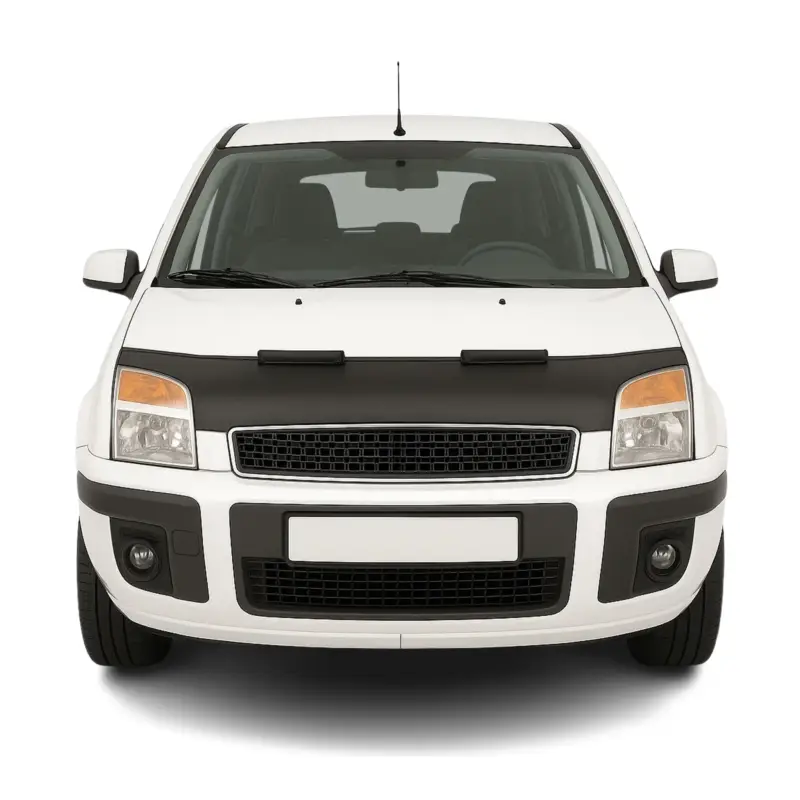 Zertifiziert Haubenbra Steinschlagschutz Bonnet Bra für Ford Fusion 2006-2012 Schwarz Halb