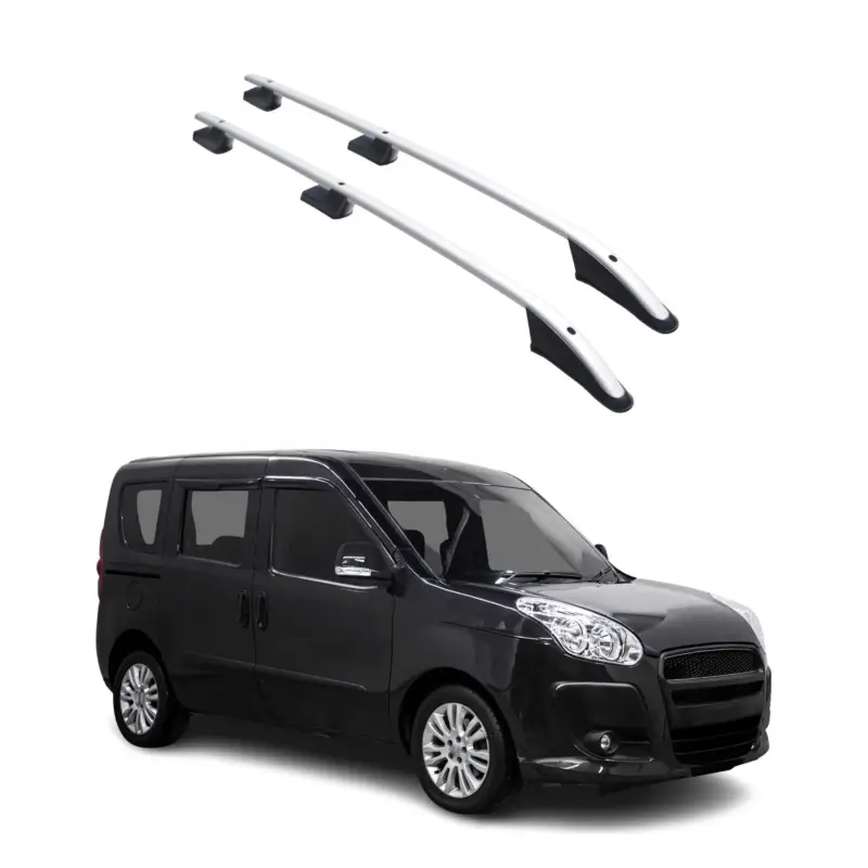 Aluminium Dachreling Querträger für Fiat Doblo 2010-2021 L1 Kurzer Silber 2x Online Kaufen