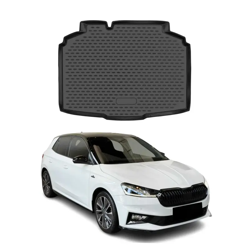 Kofferraummatte Kofferraumwanne für Skoda Fabia 2021-2026 Unterer Gummi TPE Neu