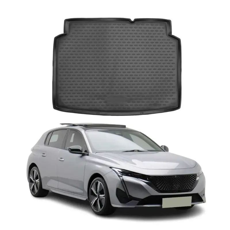 Kofferraummatte Kofferraumwanne für Peugeot 308 Schrägheck 2021-2026 Gummi TPE Neu