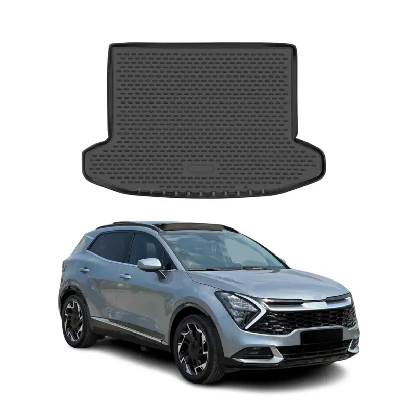 Solange Der Vorrat Reicht Kofferraummatte Kofferraumwanne für Kia Sportage 2023-2026 Gummi TPE Schwarz