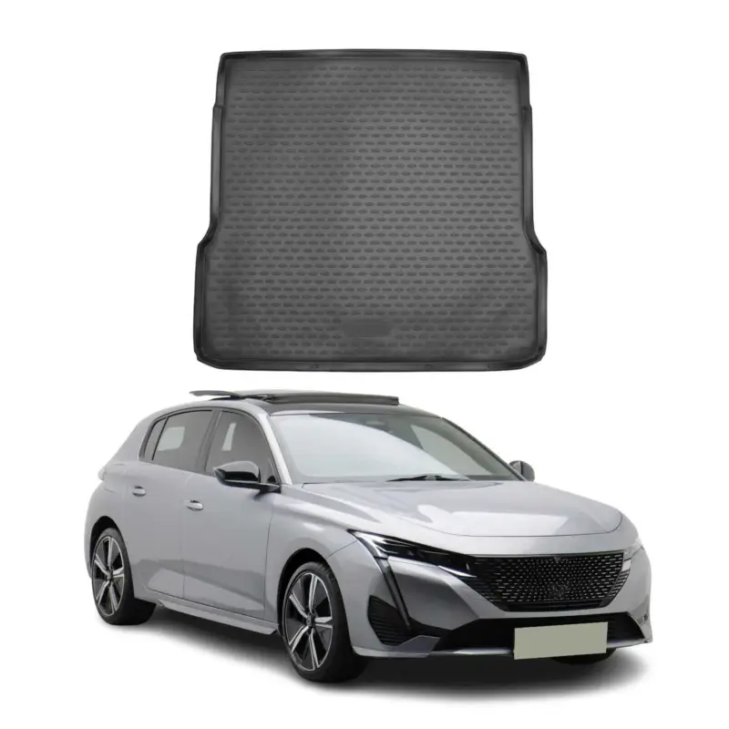 Sonderaktion Kofferraummatte Kofferraumwanne für Peugeot 308 2022-2024 Gummi TPE Schwarz