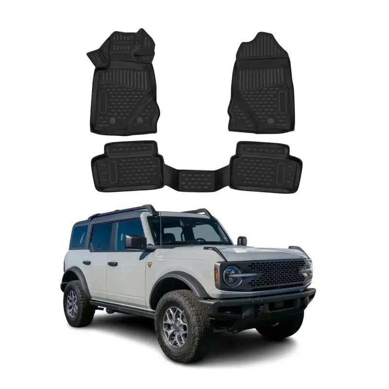Neu Im Sortiment OMAC Gummimatten Fußmatten für Ford Bronco 2022-2026 2tür Automatten Schwarz