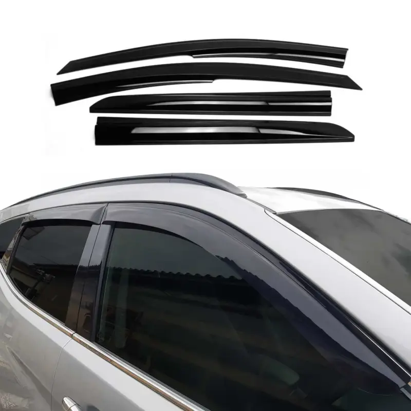 4x Windabweiser Regenabweiser für Hyundai Kona 2018-2023 Dunkel Acryl Direktkauf