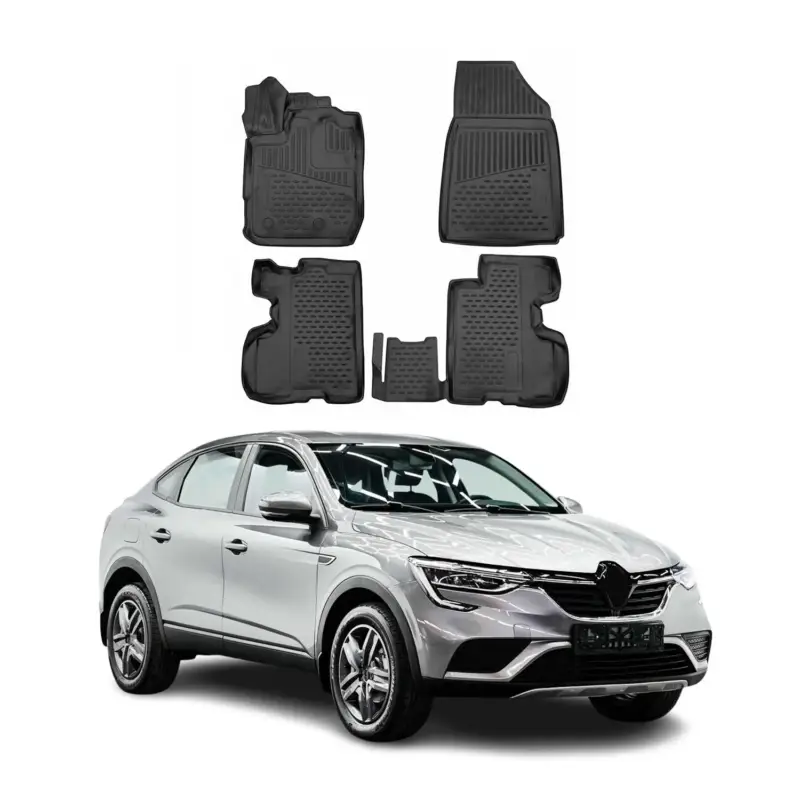 Günstig OMAC Gummimatten Fußmatten für Renault Arkana II 2020-2026 FL TPE Schwarz 4x