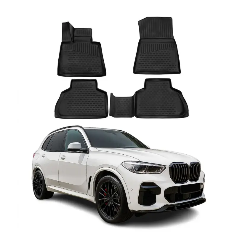 Neu Im Sortiment OMAC Gummimatten Fußmatten für BMW X5 G05 2019-2026 TPE Automatten Schwarz 4x