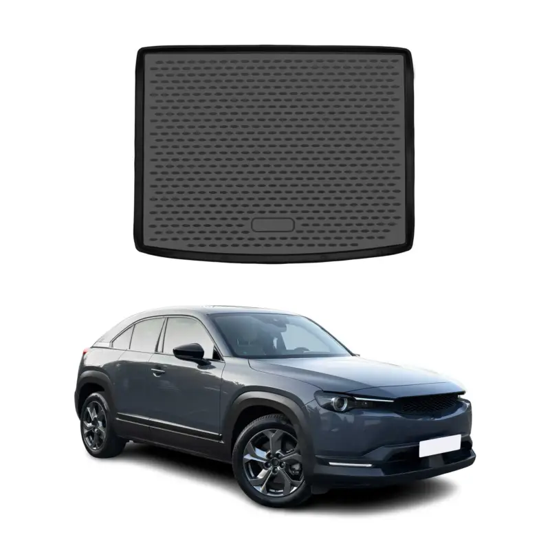 Kofferraummatte Kofferraumwanne für Mazda MX-30 2021-2026 Gummi TPE Schwarz Online Kaufen