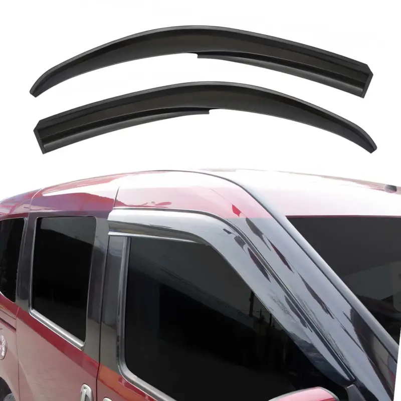 2x Windabweiser Regenabweiser für Fiat Doblo 2000-2010 Acryl Dunkel Schneller Versand