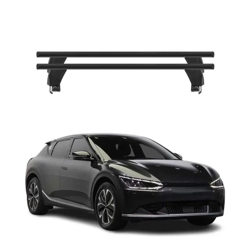 Menabo Dachträger Grundtäger für Kia EV6 2021-2026 50kg Aluminium Schwarz 2 tlg Geprüft