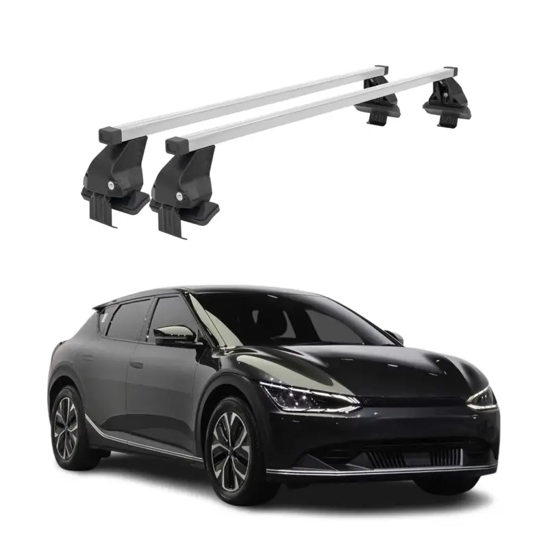 Kracherpreis Menabo Dachträger Grundtäger für Kia EV6 2021-2026 50kg Stahl Silber 2 tlg