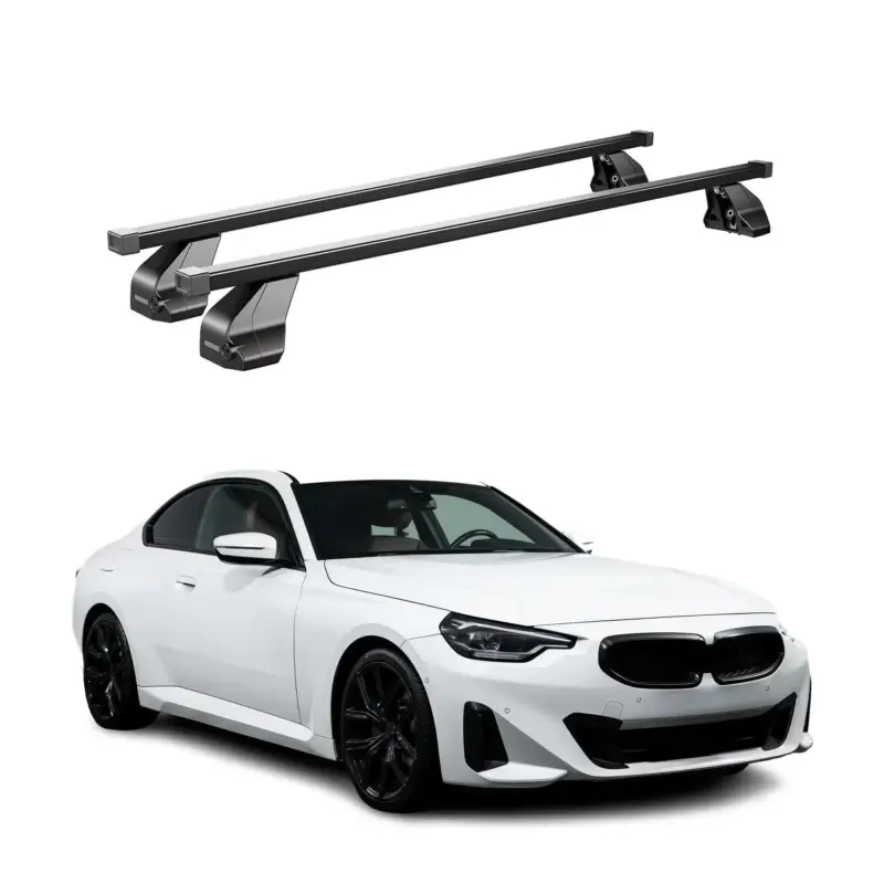 Menabo Dachträger für BMW 2er G42 G87 Coupe 2021-2026 75kg Stahl Schwarz 2x Bestseller