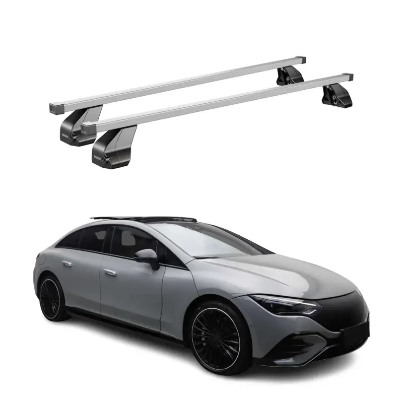 Menabo Stahl Gepäckträger Dachträger für Mercedes EQE V295 2023-2026 Grau Sonderaktion