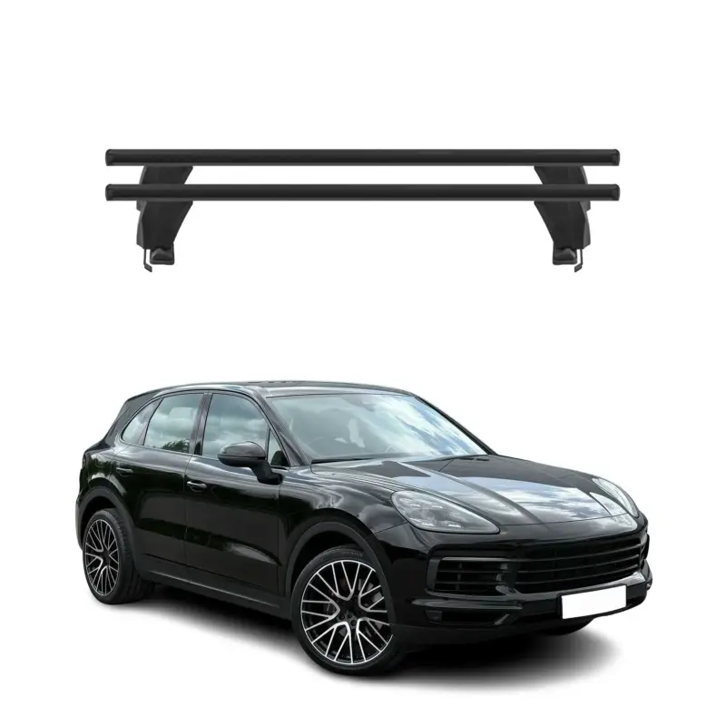 Menabo Dachträger Grundtäger für Porsche Cayenne 2019-2026 50kg Alu Schwarz 2x Sonderangebot