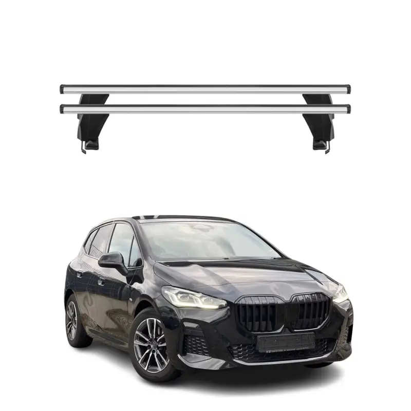 Solange Der Vorrat Reicht Menabo Dachträger für BMW 2 Active Tourer U06 2021-2026 50kg Alu Silber 2x