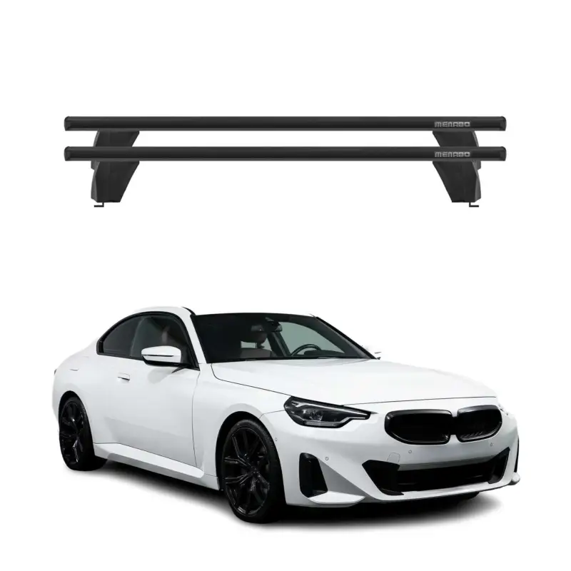 Neue Ware Menabo Dachträger Grundtäger für BMW 2er G42 G87 Coupe 2021-2026 75kg Schwarz 2x