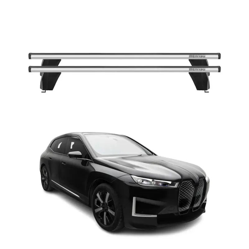 Menabo Dachträger Grundtäger für BMW IX I20 2021-2026 75kg Alu Silber 2 tlg Sonderaktion