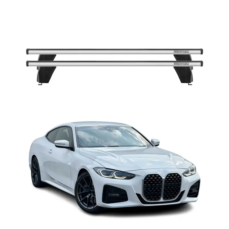 Super-Preis Menabo Dachträger Grundtäger für BMW 4er G22 G82 Coupe 2020-2026 75kg Alu Silber