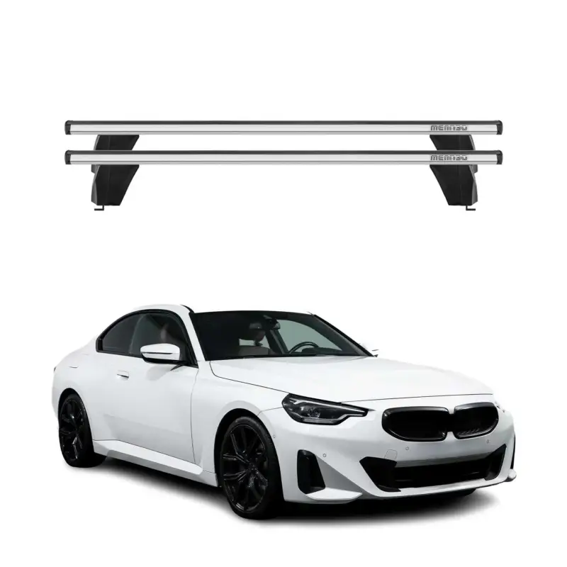 Highlight Menabo Dachträger Grundtäger für BMW 2er G42 G87 Coupe 2021-2026 75kg Alu Silber