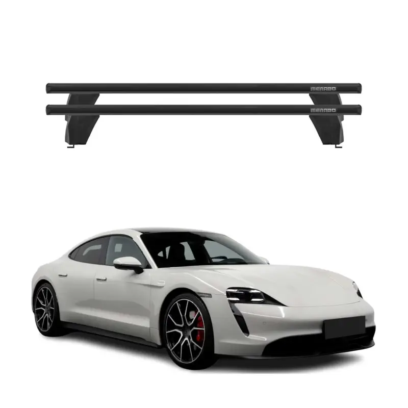 Menabo Dachträger Grundtäger für Porsche Taycan 2019-2026 75kg Alu Schwarz 2 tlg Sale