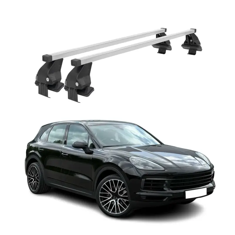 Bestpreis Menabo Dachträger Grundtäger für Porsche Cayenne 2019-2026 50kg Stahl Silber 2x